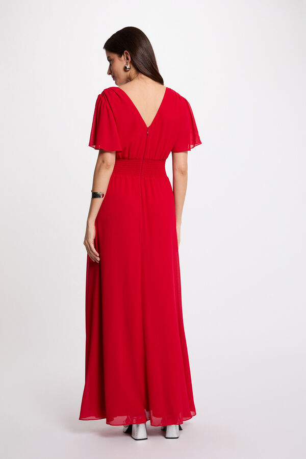 Morgan Vestido comprido fluido Vermelho