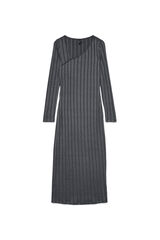 Vero Moda vestido canelado 7/8 Cinzento