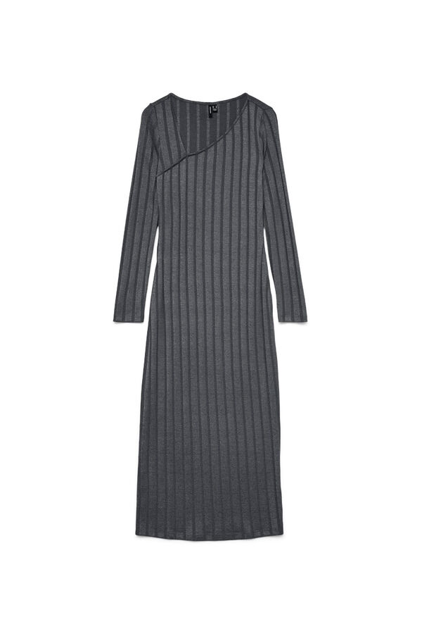 Vero Moda vestido canelado 7/8 Cinzento
