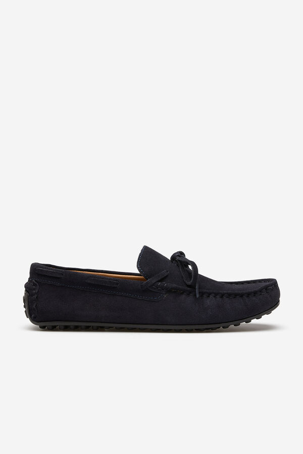 Cortefiel Mocassim desportivo em pele Azul