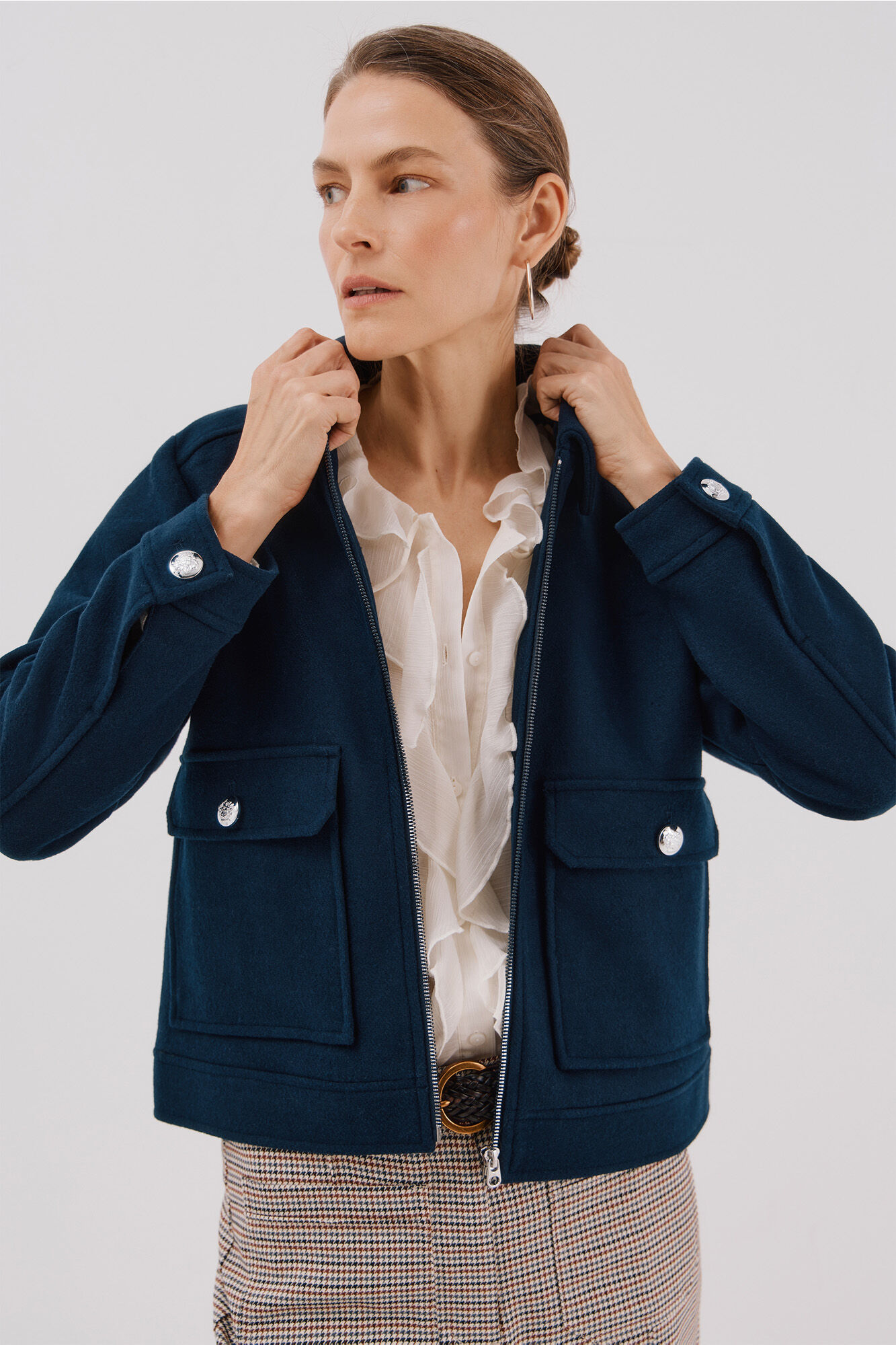 Cortefiel Short wool coat