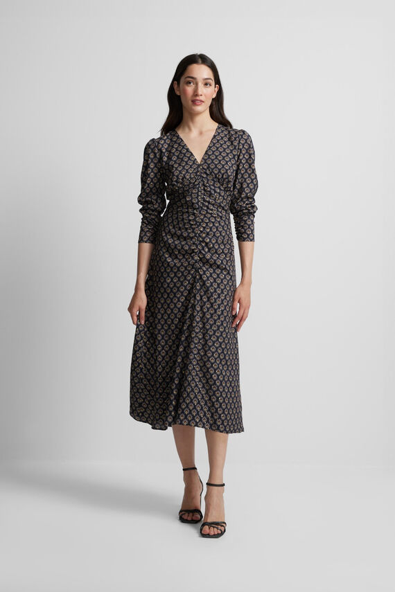 Vestido midi estampado