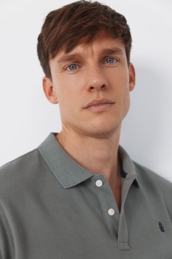 Cortefiel Polo b&aacute;sico de piqu&eacute; Verde