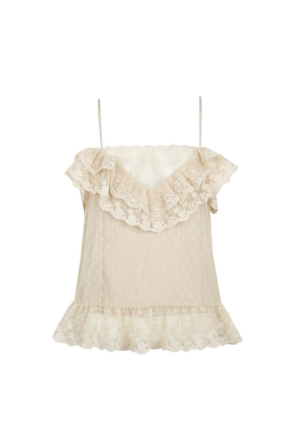 Slowlove Top tirantes lencero Orange