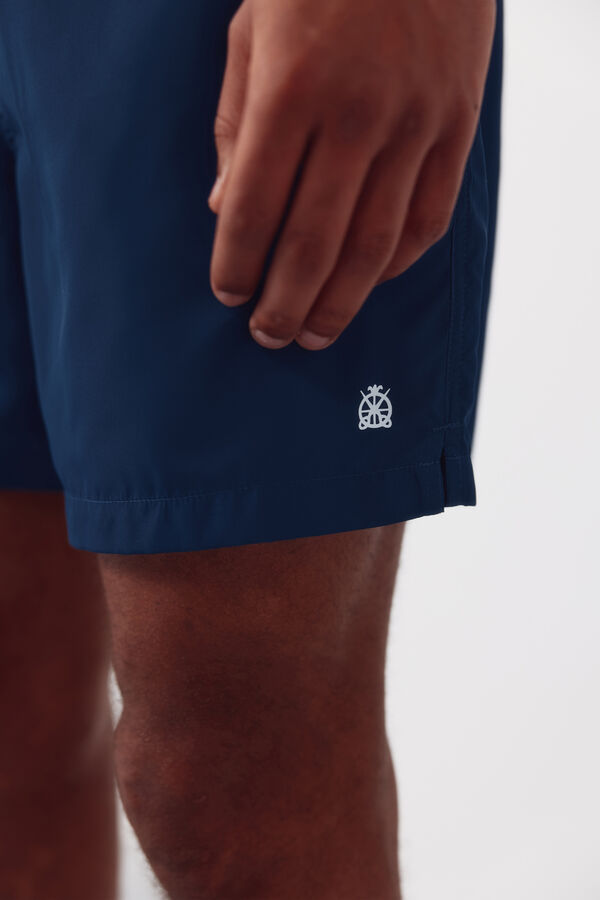 Cortefiel Plain basic swimwear Navy