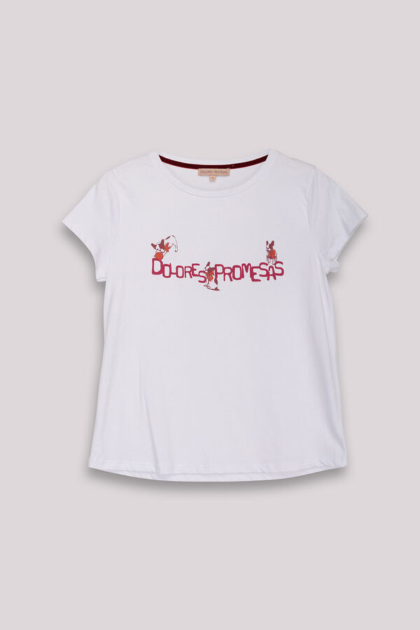 Dolores Promesas Camiseta Blanca Dolores y Tula Blanco
