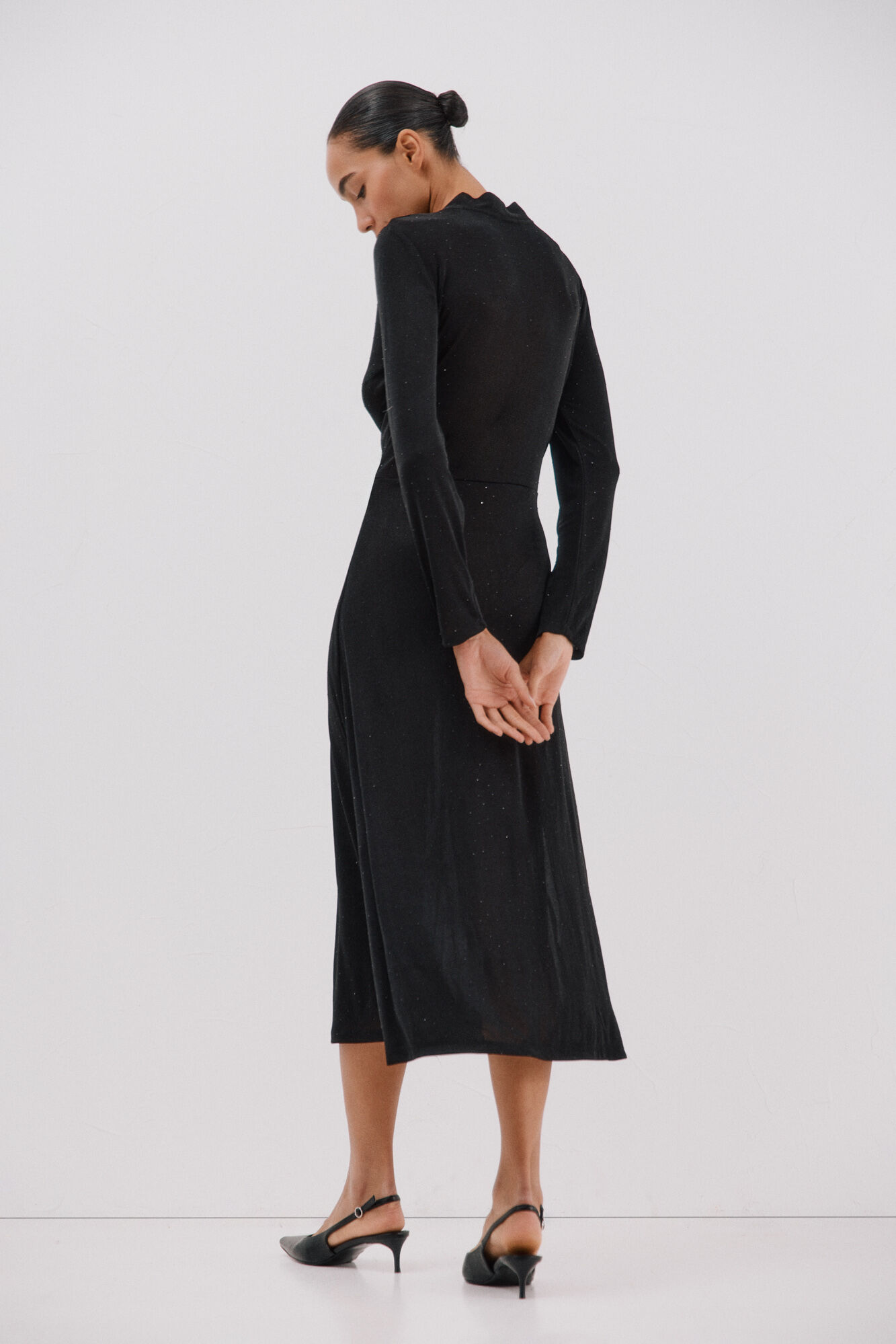 Cortefiel Shiny satin dress