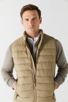 Cortefiel Ultralight quilted gilet Mole