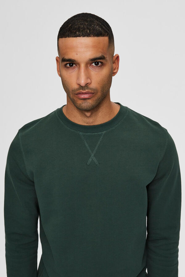 Cortefiel Organic sweatshirt Green