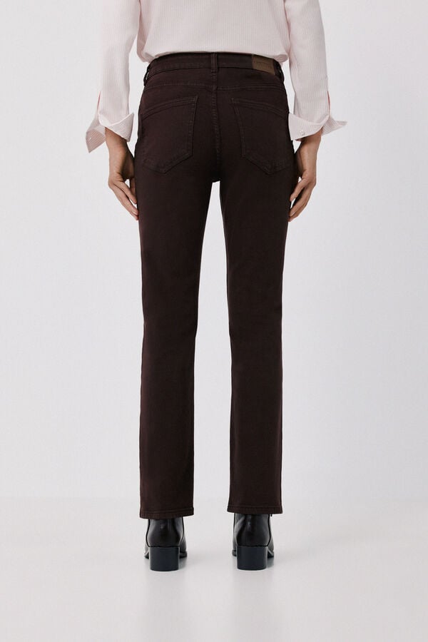 Cortefiel Straight jeans Dark brown