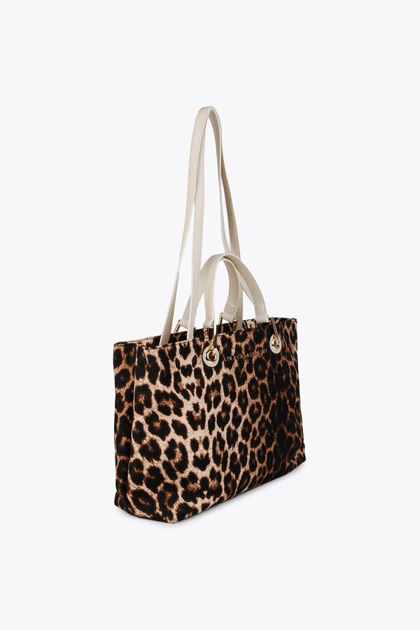 Lola Casademunt Bolso shopper animal print Estampado marrón