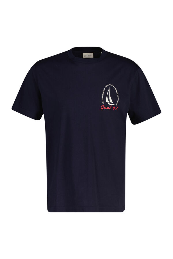 Gant T-shirt gr&aacute;fica Azul