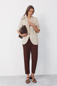 Cortefiel Flowy textured trousers
