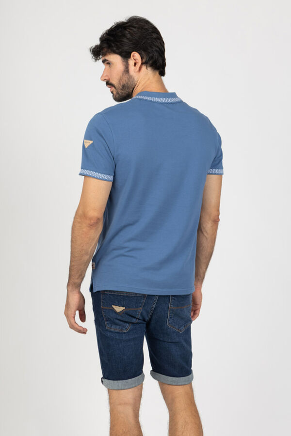 Privata Short sleeve polo shirt Blue