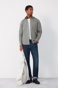Cortefiel Plain linen cotton shirt