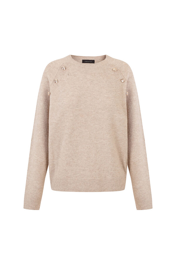 Cortefiel Camisola soft touch Castanho