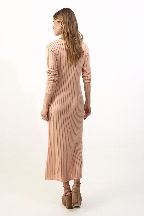 Slowlove Vestido em malha Castanho