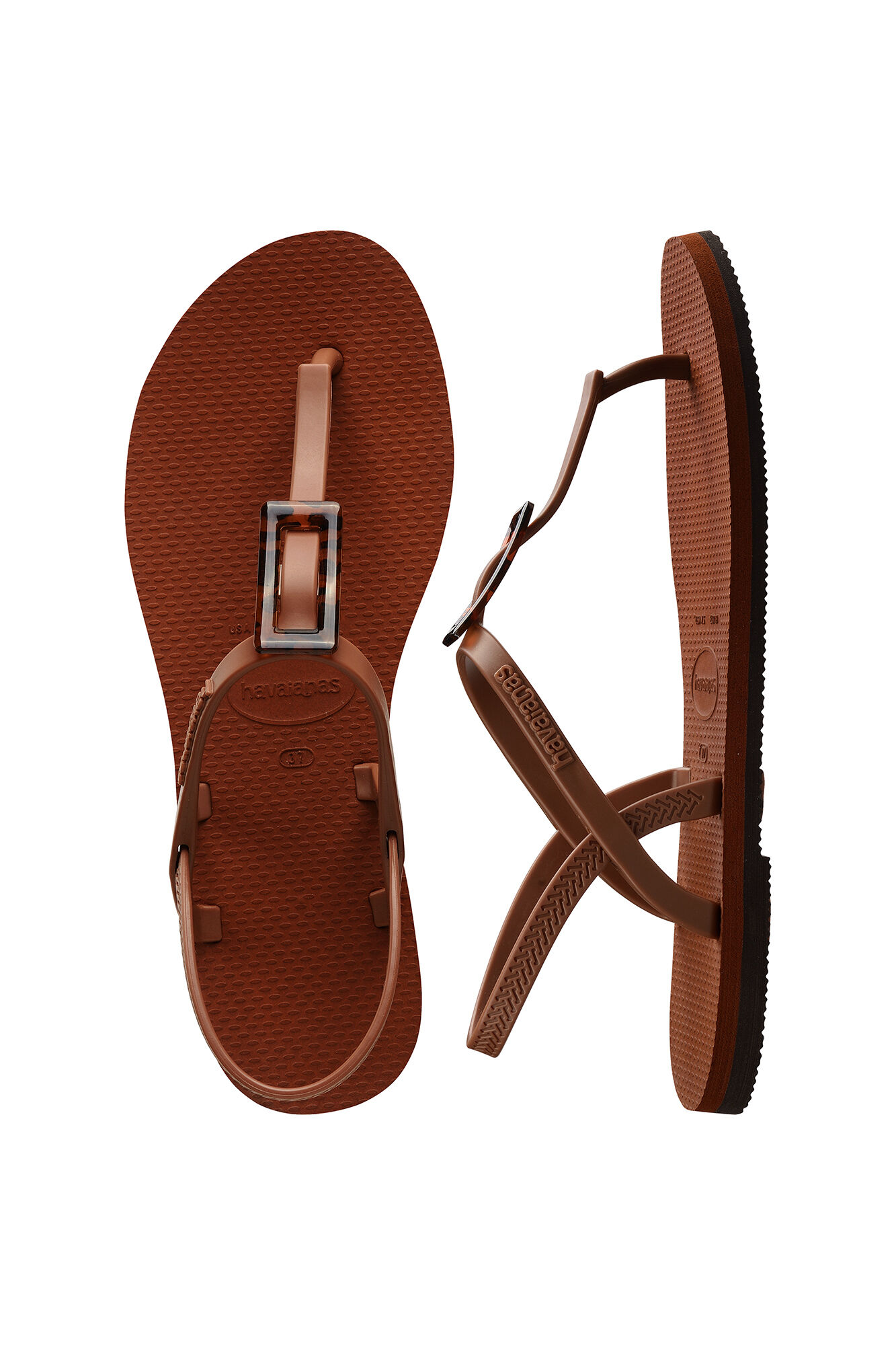 Havaianas You Paraty tortoiseshell buckle sandals Women s shoes Cortefiel