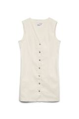 Vero Moda Vestido curto em denim Branco