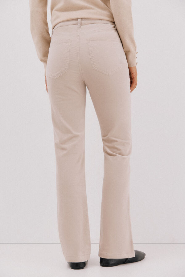 Cortefiel Calças sensacionais de veludo Tostado