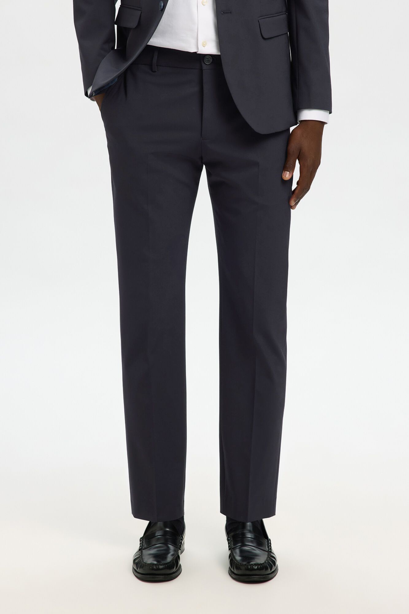 Selected Cal&ccedil;a de alfaiataria Slim Fit