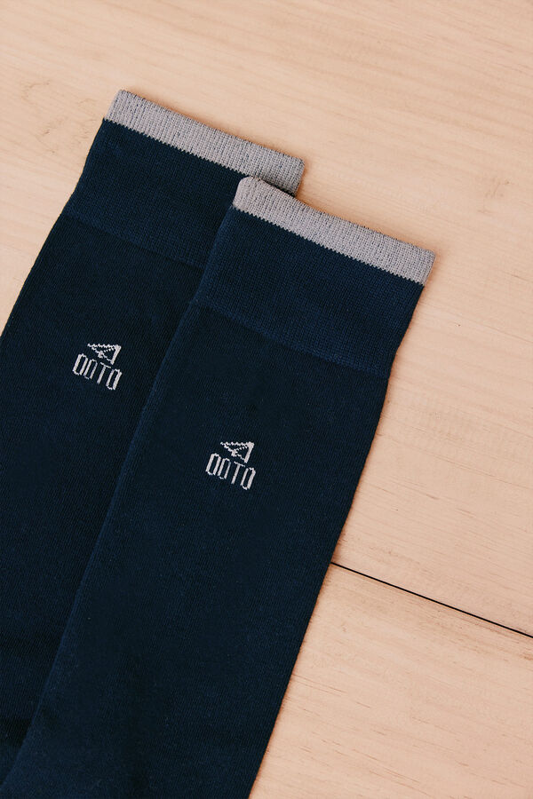 OOTO Meia lisa Azul