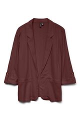 Vero Moda Blazer de mulher aberto com aba Cinzento