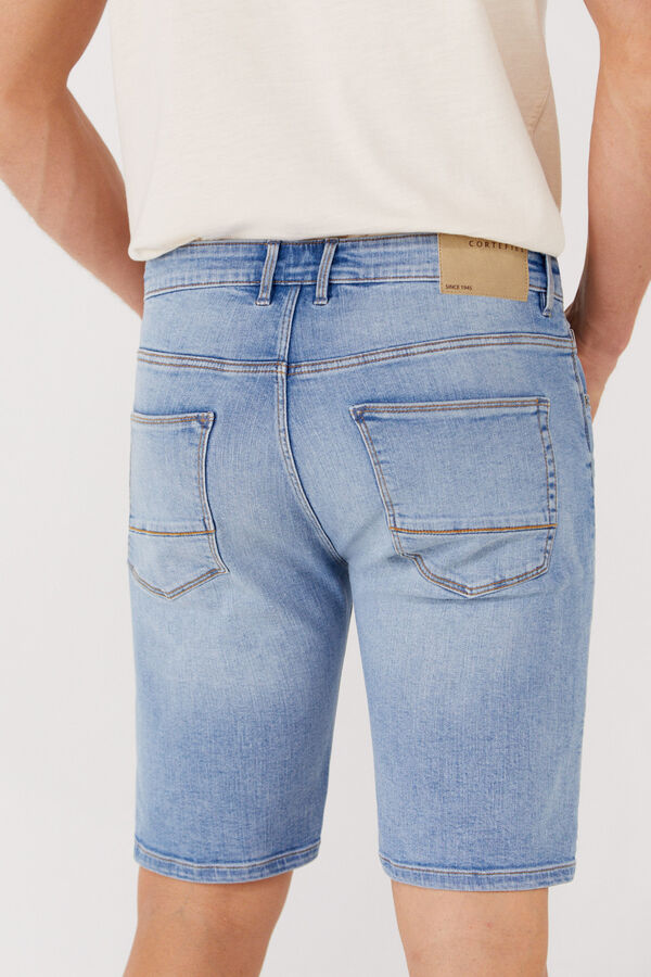 Cortefiel Bermudas jeans 5 bolsos Azul
