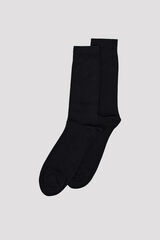 Cortefiel Plain crew sock Black