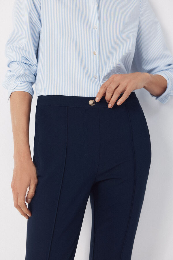Cortefiel Skinny stretch trousers Navy