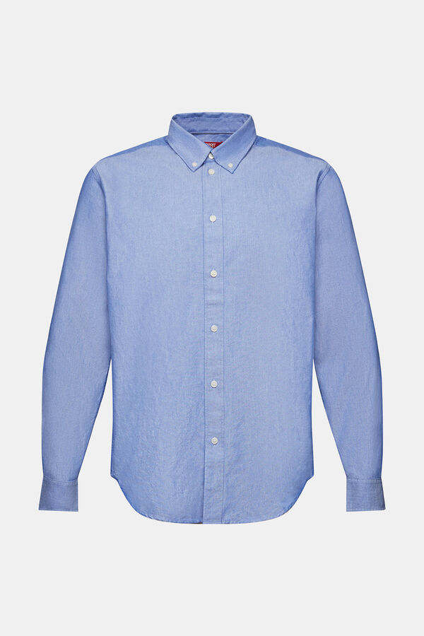 Cortefiel Camisa básica tipo oxford algodão Azul