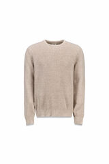 OOTO Camisola de malha pérola de lã Tostado