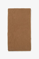 Vilanova Lenço retangular plissado Tostado