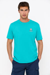Cortefiel WWF collaboration graphic T-shirt Turquoise