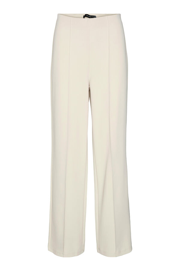 Vero Moda Calça social elástica Cinzento