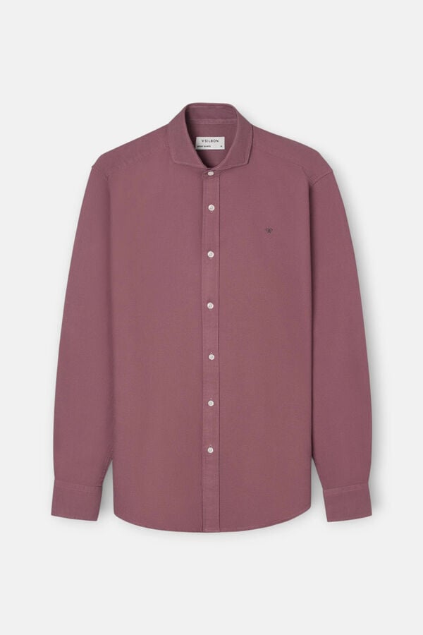 Silbon Structured sport shirt Maroon