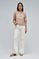 Salsa Jeans Jersey de punto con branding Beige