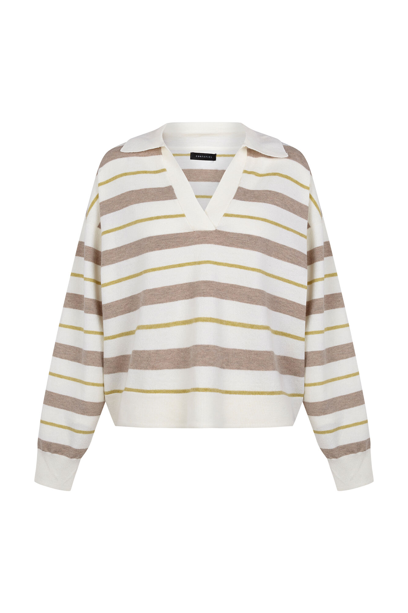 Cortefiel Striped polo jumper