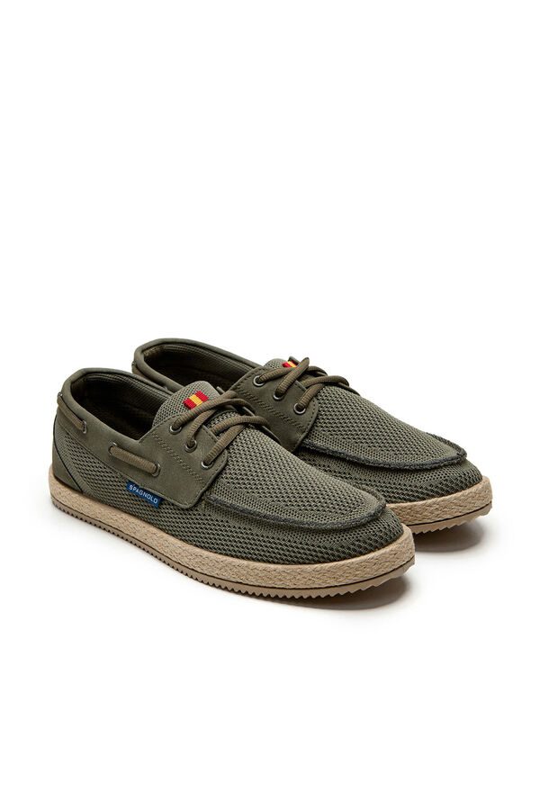 Spagnolo Bamba n&aacute;utica de lona para o tempo livre Verde