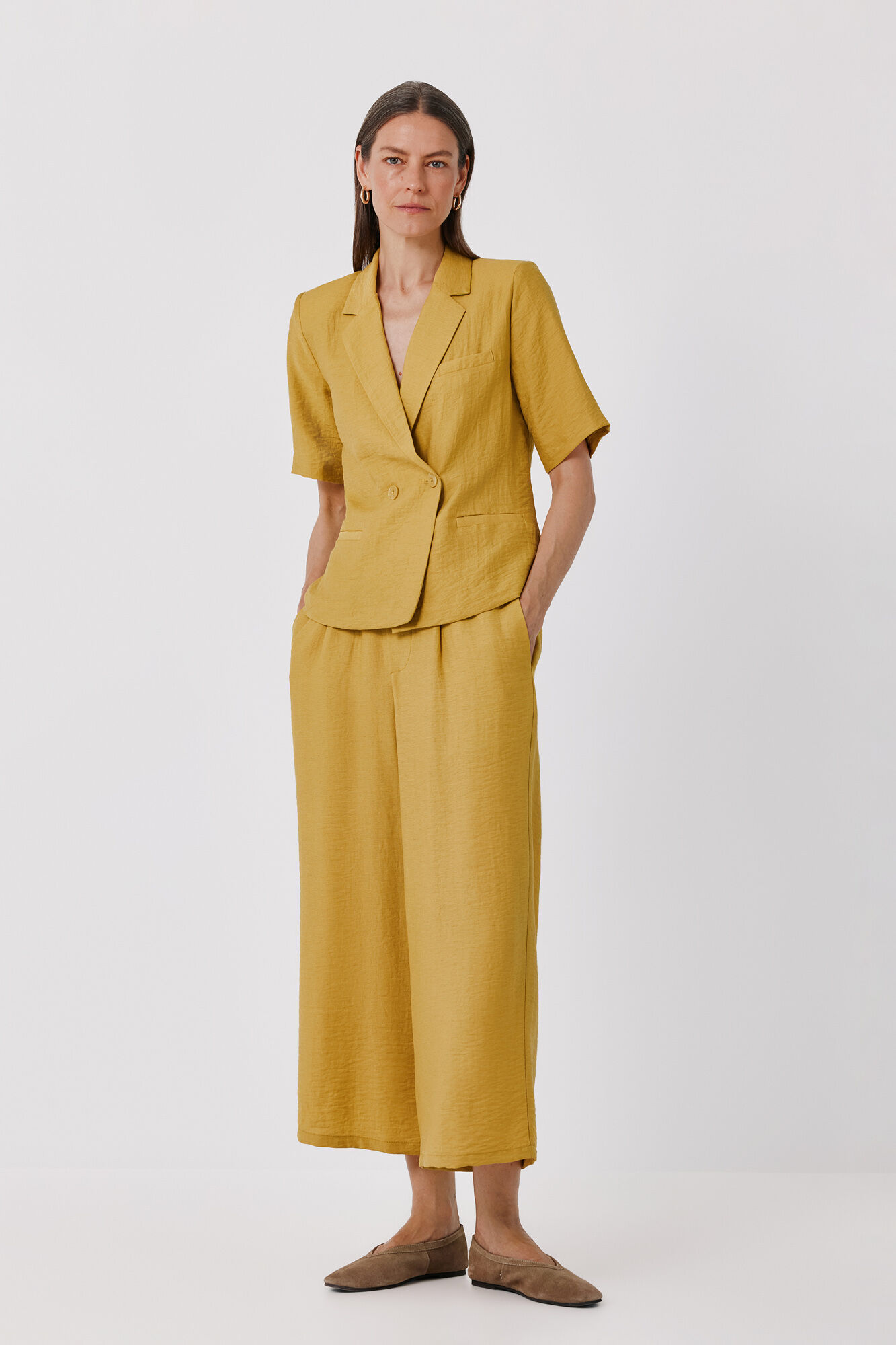 Cortefiel Fluid wide trousers