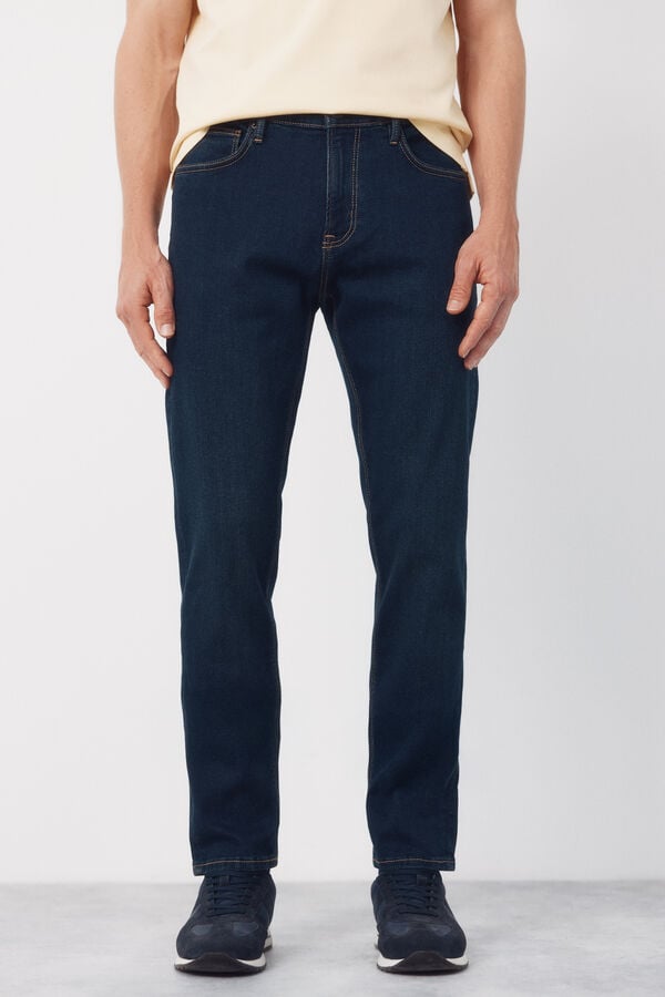 Cortefiel Slim fit jeans Navy