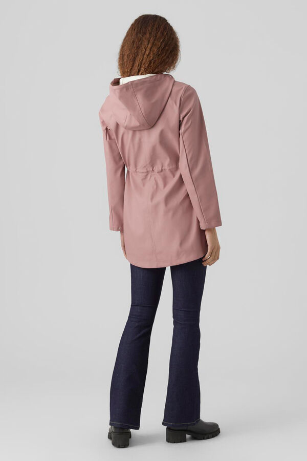 Vero Moda Chubasquero corto con capucha Morado