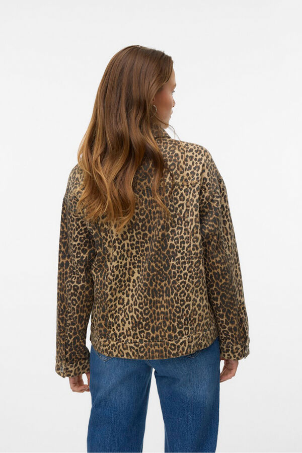 Vero Moda Animal print jacket Nude