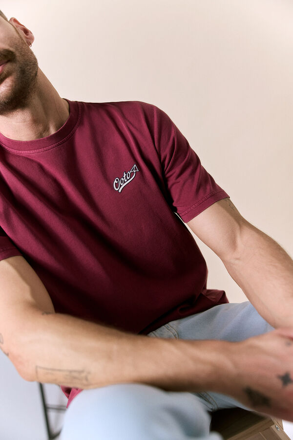 OOTO T-shirt lavada de manga curta com logo Granada