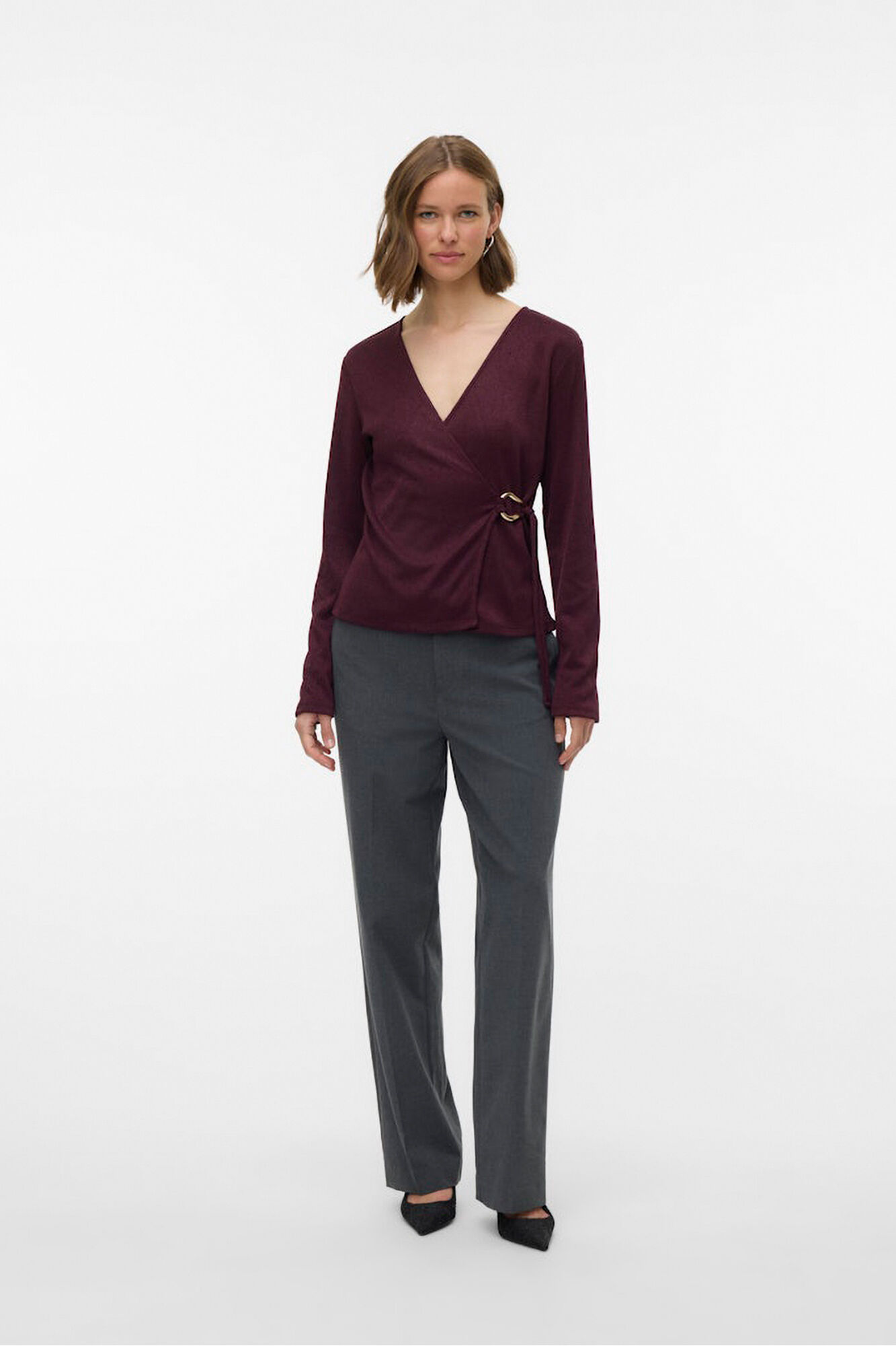 Vero Moda Top de punto detalle hebilla