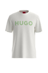 HUGO T-shirt de manga curta Tostado