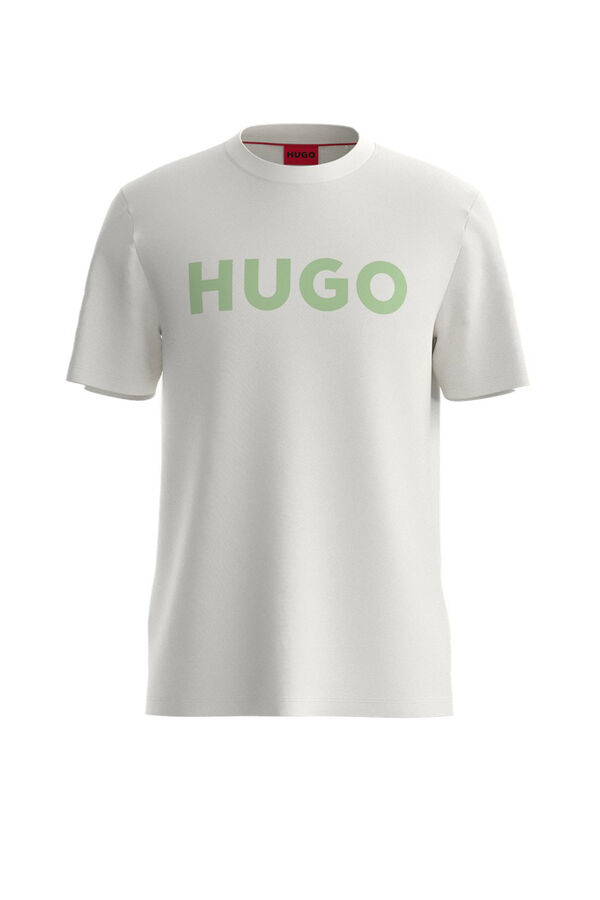 HUGO T-shirt de manga curta Tostado