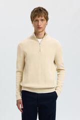 Selected Camisola de gola alta Tostado
