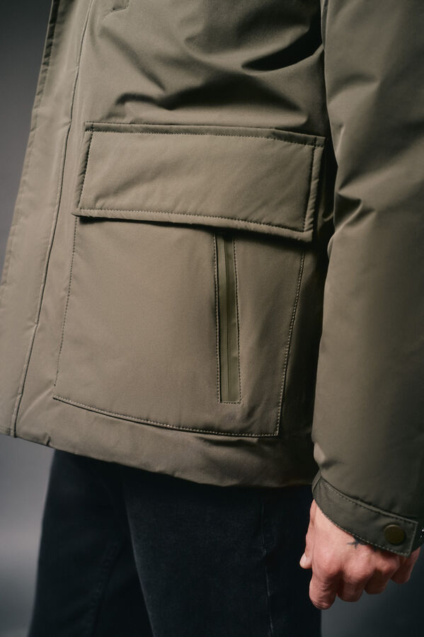 OOTO Parka acolchoada capuz Verde