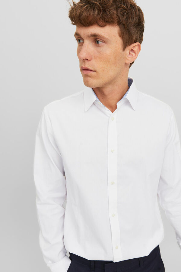 Cortefiel Comfort fit shirt White